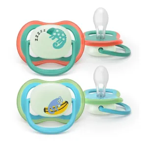 Sucette 6-18 mois Avent Ultra Air Nuit en silicone