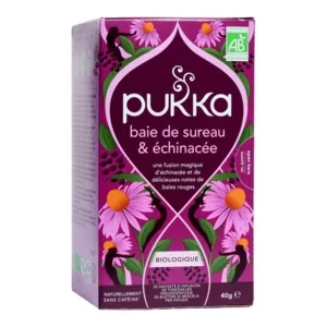 Pukka Infusion bio baie de sureau et échinacée