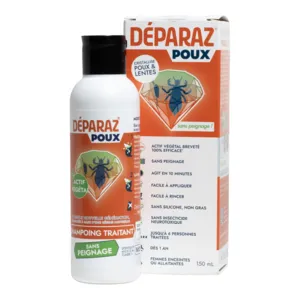Shampoing anti poux et lentes Déparaz Xpulse