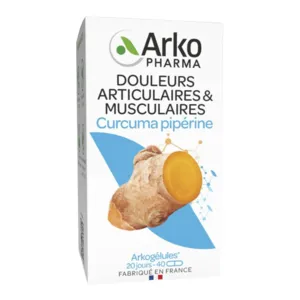 Arkogélules curcuma pipérine Bio confort articulaire