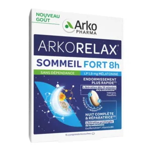 Arko relax sommeil fort comprimés 8 heures complément alimentaire