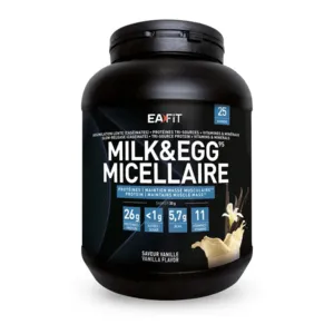 Eafit Milk & Egg 95 Micellaire vanille poudre de protéines