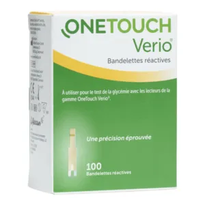 Bandelettes réactives pour lecteur de glycémie OneTouch Verio
