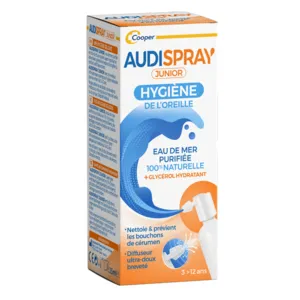 Audispray Junior spray auriculaire bouchon cérumen