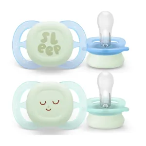 Avent Ultra Air sucettes silicone symétrique Nuit 0-2 mois