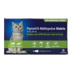 Fipronil S-Méthoprène pipette anti puce chat