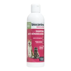 Shampooing anti démangeaisons bio pour chien et chat Biocanina