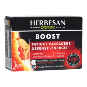 Herbesan Boost comprimés à croquer fatigue passagère