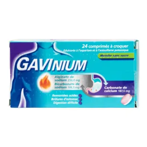 Médicament Gavinium menthe comprimé