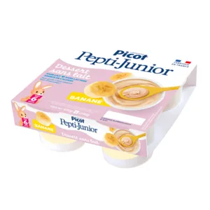 Creme dessert Banane Picot Pepti Junior sans lait