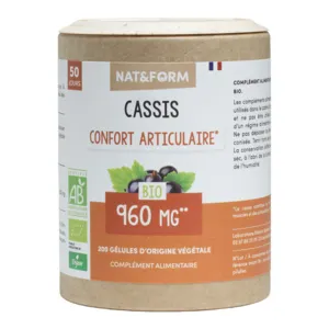 Cassis bio Nat et Form gélules Confort articulaire
