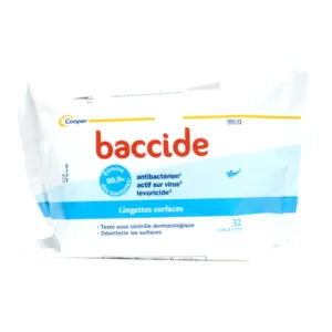 Lingettes désinfection objets et surfaces Baccide
