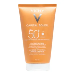 Lait solaire protecteur hydratant invisible SPF50+ Vichy Capital Soleil