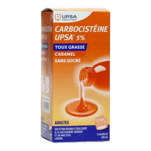 UPSA Carbocistéine 5 % sans sucre