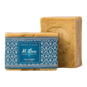 Savon d’Alep Al Bara véritable 35 % laurier