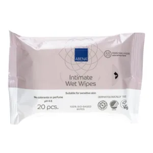 Abena lingettes intimes imprégnées sans rinçage