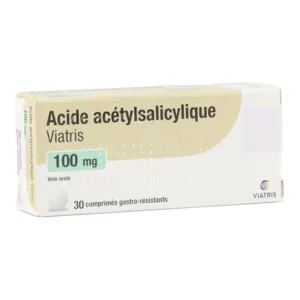 Antiagrégant Viatris à l'acide acétylsalicylique 100 mg