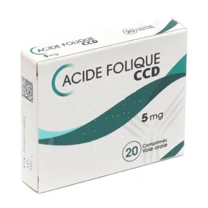 Acide folique 5mg CCD en comprimés