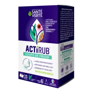 Sachets Santé Verte Actirub Coups de froid