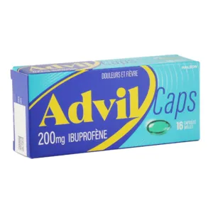 Capsules molles Advil Caps 200mg douleurs et fièvre