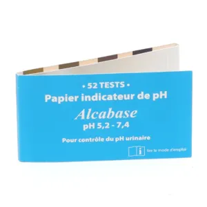 Alcabase papier indicateur de pH 52 languettes