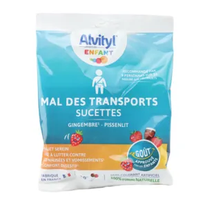 Alvityl Mal des transports sucettes anti nausées
