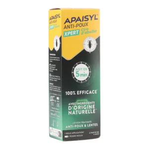 Apaisyl Xpert Cire d'abeille lotion anti-poux et lentes + peigne