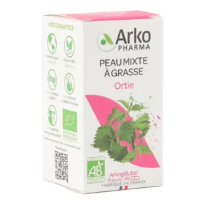 Arkogelules ortie Bio complément alimentaire peau saine