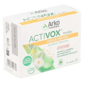 Activox gorge irritée pastille menthe eucalyptus sans sucre