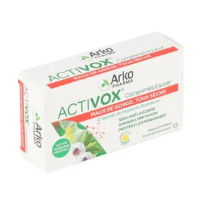 Activox comprimés à sucer citron mal de gorge