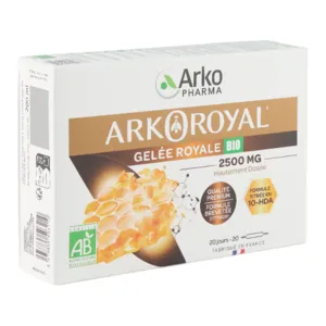 Ampoules Arkoroyal de Gelée royale Bio 2500mg