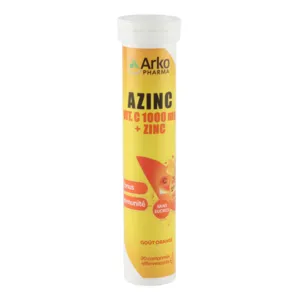 Azinc Vitamine C 1000 mg + Zinc comprimés effervescents