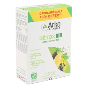 Arkofluides Détox bio ampoules