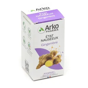 Arkogélules gingembre pour le mal des transports