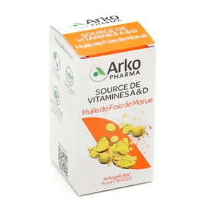 Capsules d'huile de foie de morue Arkogélules Arkopharma