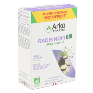 Arkofluides jus de radis noir bio ampoules