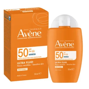Fluide solaire visage Avène Ultra Fluid invisible SPF 50