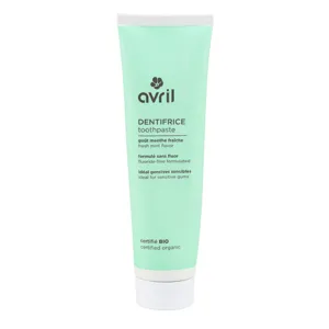 Avril dentifrice sans fluor gencives sensibles bio