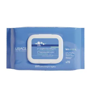 1ères Lingettes d'eau nettoyante Uriage Bébé