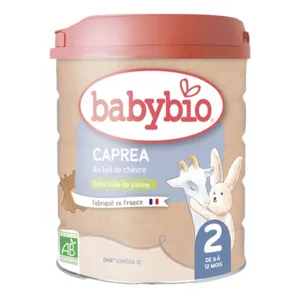 Lait infantile au lait de chèvre bio Babybio Caprea 2e age