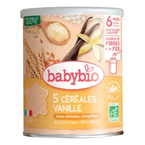 Céréales bio bébé Babybio vanille