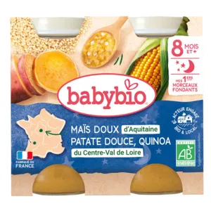 Petit Pot Babybio Maïs doux patate douce quinoa bio