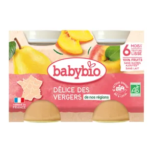 Babybio petits pots délice des vergers dès 6 mois