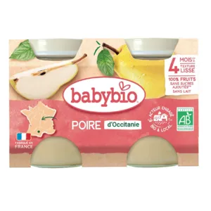 Petit pot bébé Babybio Poire de Provence
