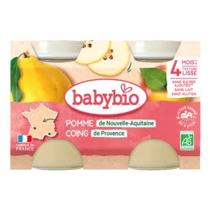 Babybio Petit Pot bebe Pomme Coing