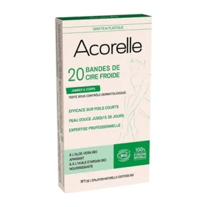 Bandes de cire froide jambes et corps Bio Acorelle