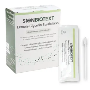 Bâtonnets glycérinés pour soin de bouche goût citron
