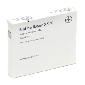 Biotine ampoule injectable