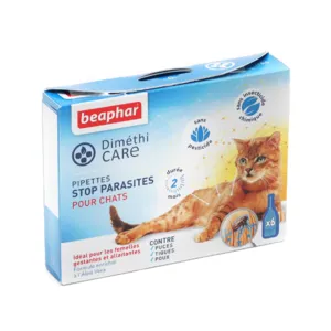 Pipette Stop Parasites chat Diméthicare Beaphar