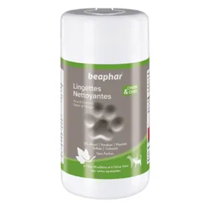 Beaphar lingettes nettoyantes pour chien et chat
